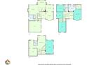 3-level floor plan, showing spacious layout and room sizes at 3405 Doral Ln, Woodstock, GA 30189