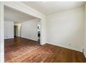 Spacious living room with dark hardwood floors at 1770 Lee St, Decatur, GA 30035