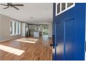 Open floor plan view from entry with hardwood floors and kitchen at 2195 Springdale Sw Rd, Atlanta, GA 30315