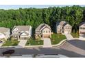 Community of two-story houses with lush green landscaping and tree backdrop at 4568 Mantova Dr, Buford, GA 30519