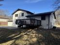 A backyard with a small deck at 2715 Heritage Ln, Morrow, GA 30260