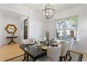 Elegant dining room featuring a large table and chandelier at 4511 Gateway Ct, Smyrna, GA 30080