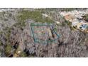 Aerial view of a wooded property line highlighting privacy, surrounded by mature trees at 44 Pittman Dr, Whitesburg, GA 30185