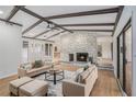 Spacious living room with stone fireplace and high ceilings at 776 Sugar Creek Se Trl, Conyers, GA 30094