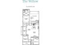One-story floorplan featuring 3 bedrooms, 2 baths, and a 2 car garage at 515 Cottage Creek Dr, Cumming, GA 30040