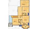 Upper floor plan with bedrooms, media room, and bathrooms at 210 Carl Sanders Dr, Acworth, GA 30101