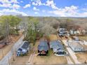 Aerial view showcasing the home's location in a quiet residential neighborhood at 2049 Meador Se Ave, Atlanta, GA 30315