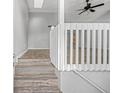 Front entry with wooden stairs leading up to a living area at 4006 Maxanne Nw Dr, Kennesaw, GA 30144