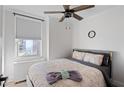 Comfortable bedroom with a queen-size bed and city view at 300 Peachtree St # 24-I, Atlanta, GA 30305