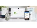 Showcasing smart home devices with advanced home security, thermostat and smart lock at 353 Sound Cir, Stockbridge, GA 30281