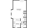 First floor layout showing kitchen, living room, and laundry at 896 Glynn Oaks Dr, Clarkston, GA 30021