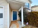 A close-up of the front door entrance to the home at 4547 Carriage Park Dr, Lithonia, GA 30038