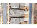 Birds-eye view of a suburban neighborhood showcasing neat landscaping at 3831 Portland Trail Dr, Suwanee, GA 30024