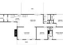 Detailed floor plan showcasing a spacious layout with kitchen, living room, and multiple bedrooms at 5250 Hollyhock Rd, Douglasville, GA 30135
