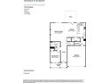 Main level floor plan with 4 beds, 3 baths, 2 car garage at 140 Kingsley Way, Acworth, GA 30102