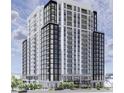 Upscale high-rise condominium building with modern architectural details and multiple balconies at 2425 Peachtree Ne Rd # 810, Atlanta, GA 30305