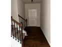 Entryway with hardwood floors and a staircase at 256 Oakview Dr, Canton, GA 30114