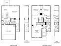 Detailed two-story floor plan showcasing the layout of a single-Gathering home at 4629 Electric Ave, Mableton, GA 30126