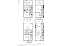 Detailed floor plan showcasing the layout of this multi-level townhome at 3474 Dryden Se Ln, Vinings, GA 30339