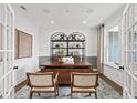 Bright office space with custom shelving, and French doors at 313 Canoe Pl, Villa Rica, GA 30180
