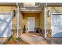 Close up of the front entrance featuring stone accents at 6880 Robinson St, Lithonia, GA 30058