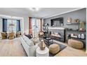 Inviting living room featuring a modern fireplace, plush seating, and stylish decor accents at 220 Village Overlook # K2, Canton, GA 30114