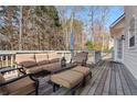 Relaxing outdoor deck features comfortable seating and a peaceful ambiance at 4550 Wenden Ln, Marietta, GA 30062