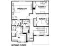 Layout of the second floor, including 3 bedrooms, 2 baths, a laundry room, and walk in closet at 125 Maplewood Ln, Conyers, GA 30094