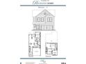 Detailed floor plan showcasing the layout of this lovely home with a two-car garage at 1234 Riverstone Rd, Jonesboro, GA 30238