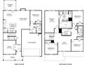 Detailed floor plan showcasing the layout of the first and second floors of the home at 367 Denali Butte Ter, Canton, GA 30114