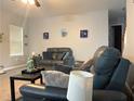 Cozy living room with comfortable seating and neutral decor, great for Gathering gatherings at 204 Hightower Trl, Riverdale, GA 30274