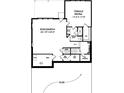 Second story floor plan displays a bonus room, terrace bedroom, and unfinished storage space at 866 Lakemont Dr, Canton, GA 30114