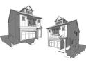 Rendering of a charming two-story house, showcasing its architecture at 203 Retreat Ln, Canton, GA 30114
