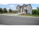 A charming new two story townhome in a well-manicured community, on a sunny day at 203 Retreat Ln, Canton, GA 30114