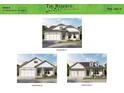 The Reserve at Bells Ferry Venice floorplan elevations showing variations in exterior design and garage placement at 184 Vinca Nw Cir, Kennesaw, GA 30144