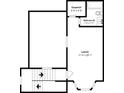 Second level floorplan featuring a loft, bathroom, and closet for optimized living space at 6422 Pinebark Way, Morrow, GA 30260