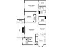 Detailed floorplan of the home's first level, showing the layout of the rooms at 6422 Pinebark Way, Morrow, GA 30260