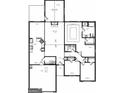 Home floorplan includes kitchen, Gathering room, Primary suite and two bedrooms at 835 Crossroads Ct, Social Circle, GA 30025