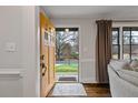 Bright entryway with hardwood floors, wood door, and a view of the front yard at 2867 Dresden Way, Atlanta, GA 30341