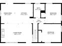 Detailed floor plan showcasing layout including dining area, kitchen, and bedrooms at 2003 Cogar Dr, Decatur, GA 30032