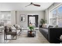 Cozy living room with stylish furniture and a view into the office space at 1650 Derry Sw Ave, Atlanta, GA 30310
