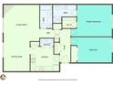 Detailed floorplan showing the layout of the living space at 702 Hanover Se Ln, Marietta, GA 30067