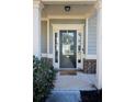 Inviting front door with decorative wreath, sidelights, and beautiful trim at 172 Cherokee Reserve Cir, Canton, GA 30115