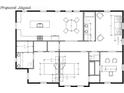 Proposed layout showcasing an open-concept living space, multiple bedrooms, and bathrooms at 60 Douglas Se St, Atlanta, GA 30317