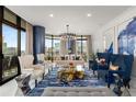 Spacious living room featuring city views, stylish furnishings, and modern decor at 750 Park Ne Ave # 14Se, Atlanta, GA 30326