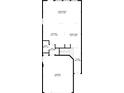 Floorplan showing the layout of the home, including living room, kitchen, dining area, and garage at 2980 Ferrington Way, Smyrna, GA 30080