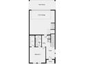 Floor plan showcasing bedroom 4 on level 1, with a 2 car garage and entry foyer at 105 Holt Ln, Lawrenceville, GA 30046