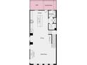 Open floor plan showing kitchen, dining, and great room layout on level 2 at 105 Holt Ln, Lawrenceville, GA 30046