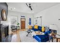 Comfortable living space featuring a modern fireplace and stylish decor at 726 Brookline Sw St, Atlanta, GA 30310