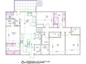 Proposed 1st floor plan layout featuring bedrooms, bathrooms, kitchen, and living areas at 2134 Nw Abner Nw Pl, Atlanta, GA 30318